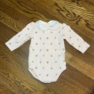 Floral Long Sleeve Baby Onesie